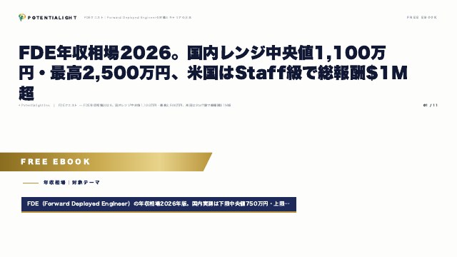 FDE年収相場2026 eBook表紙