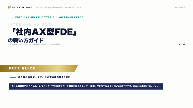 社内AX型FDEの戦い方ガイド 表紙